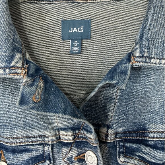 JAG Premium Stretch Denim Jean Jacket Medium - Picture 4 of 6